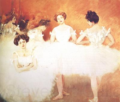 Ramon Casas Ballet Corps (nn02) France oil painting art